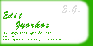 edit gyorkos business card