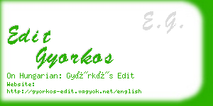 edit gyorkos business card